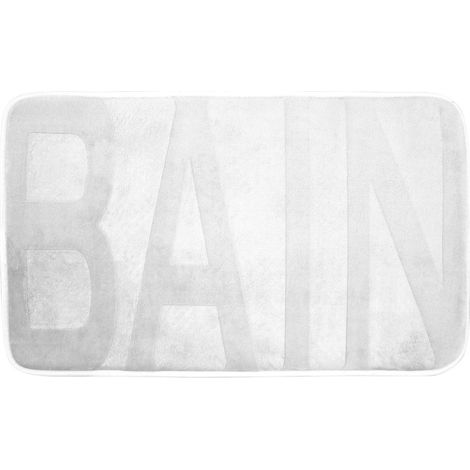 Tapis de bain 45 x 75 cm Bain blanc (1/2)