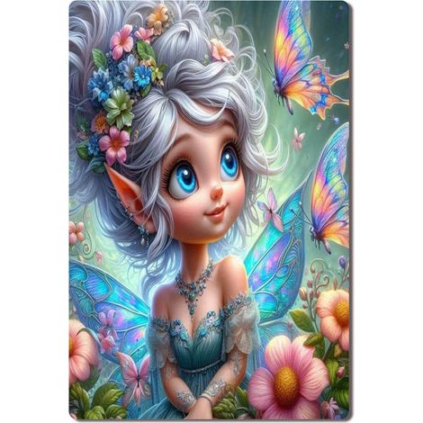 Plaque en Métal Vintage Art Murale pour Jardin de Fleurs de Geranium, Couleur Vif et Vitalité 40x30 cm. (1/5)