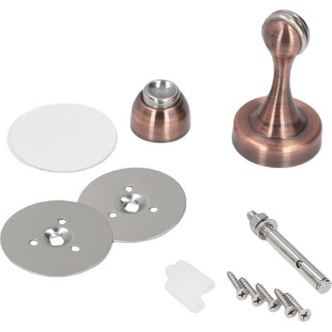 Tope magnético para puerta fabricado en acero inoxidable 304, pestillo para puerta de entrada, cobre rojo. (1/5)