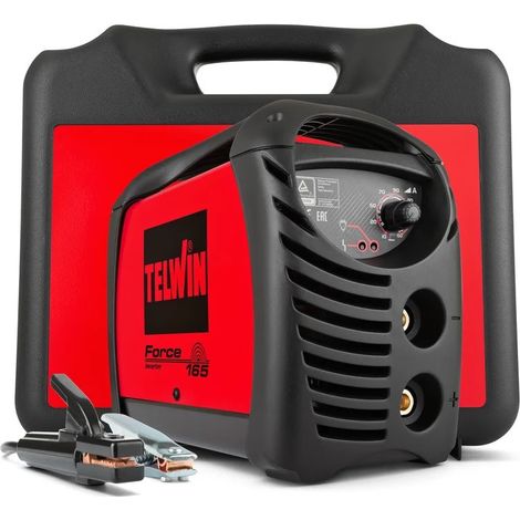 Telwin – Poste à souder inverter MMA 150A – Soudure précise 10-150A – Tension 230V monophasé – Mallette de transport incluse (1/5)