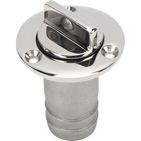 Bouchon de vidange ovale en acier inoxydable 316, raccord évent pour bateau, pièce marine, connecteur de coque, 2 pièces, résistant à la corrosion (1/4)
