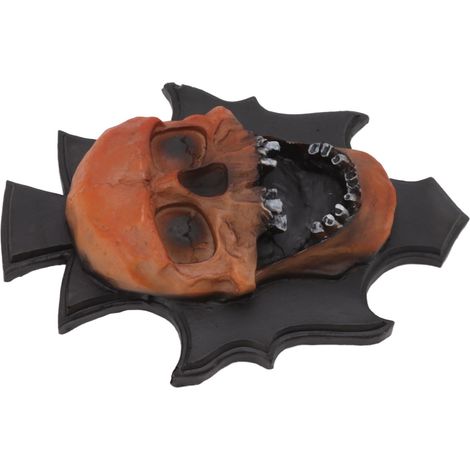 Totenkopf-Lampe, dekorative Totenkopf-Lampe aus Kunstharz, Skelett-Nachtlicht, Wanddekoration für Halloween und andere Feiertage (1/5)