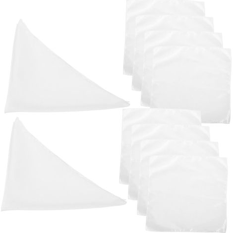 10feuilles Serviettes de Table Tissu Lot pour Mariage et Banquet Lavables Machine (1/5)