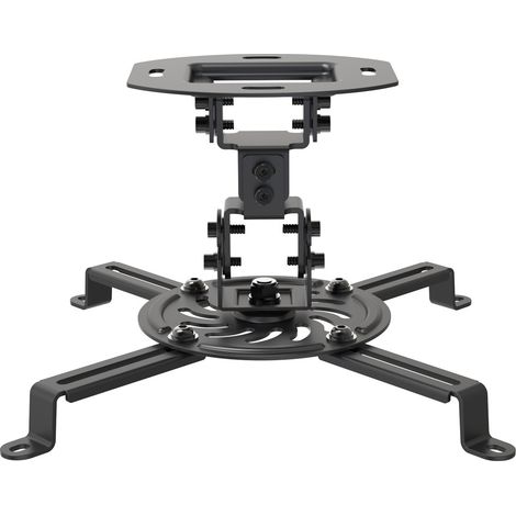 Staffa per proiettore a soffitto 15cm NERO