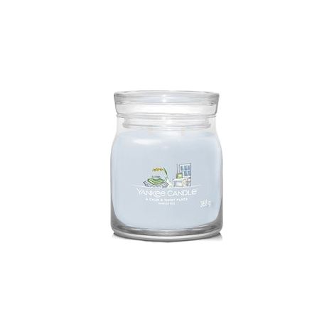 Un lieu calme et paisible - Yankee Candle Signature - Bougie parfumée moyenne à deux mèches - Nouveauté 2022