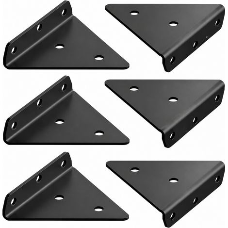Supports invisibles pour étagère flottante, lot de 5, supports muraux triangulaires dissimulés (1/5)