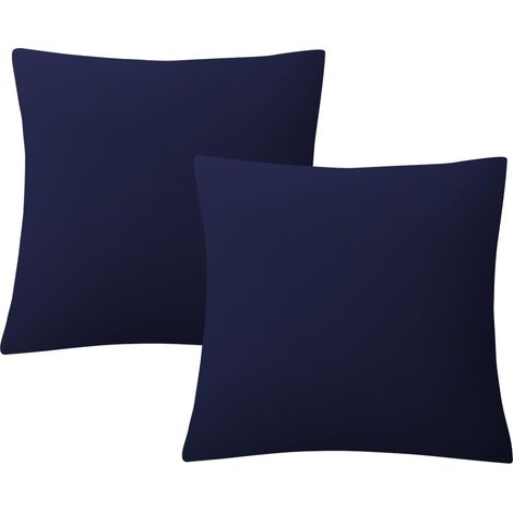 Dekorative Stretch-Kissenbezüge, marineblau, 45 x 45 cm, 2 Stück