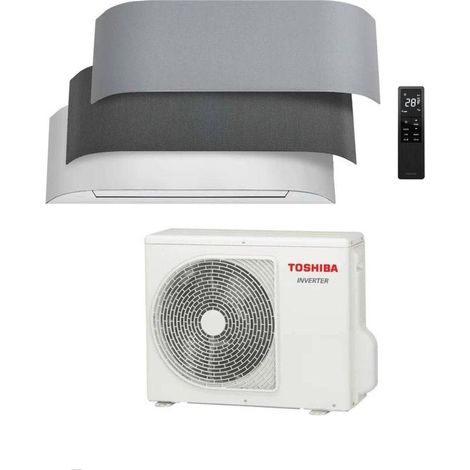 Toshiba Climatizzatore Haori Bianco 9000 btu con Rivestimenti in Tessuto Inclusi Inverter R-32 Wi-Fi Classe A+++