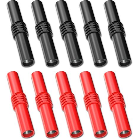 4 mm isolierter Bananenstecker-Kupplungsadapter (Buchse auf Buchse) für elektrische 4-mm-Bananenverlängerungstests (1/5)