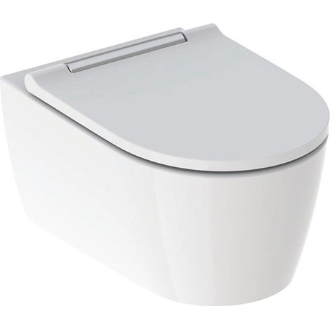 FP – Pack WC suspendu Geberit ONE – TurboFlush sans rinçage – Abattant ralenti et déclipsable – Hauteur réglable 410-450 mm – Fixation cachée
