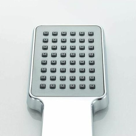 M20202 Doccetta quadrata, soffione doccia, cromato, argento, soleggiato (1/4)