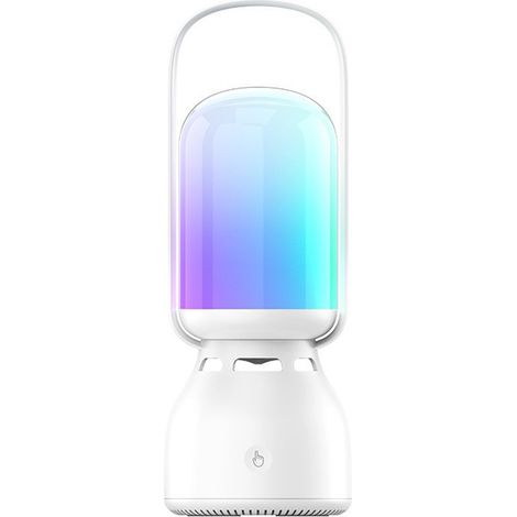 Lanterna da campeggio RGB, altoparlante Bluetooth wireless, luci d'atmosfera a colori variabili, luce notturna portatile da appendere per tenda da esterno, ricaricabile tramite tipo C per casa, feste, (1/5)