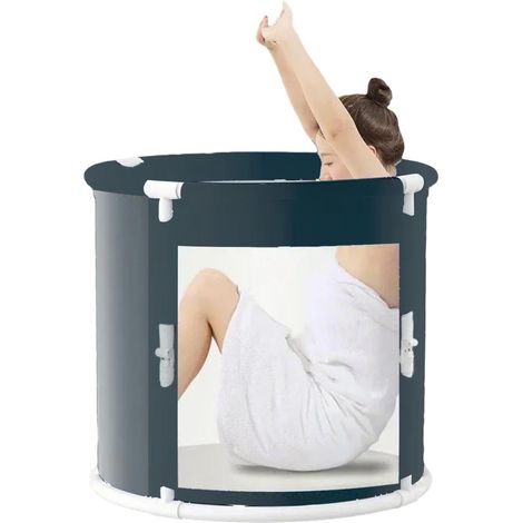 Foldable Spa Tub, Indoor Soaking Tub, Outdoor Bathing Tub, Adult Soaking Bath, Comfortable Soaking Experience Portable Foldable Bathtub Versatile Indoor and Outdoor Spa Tub for Adults (1/5)