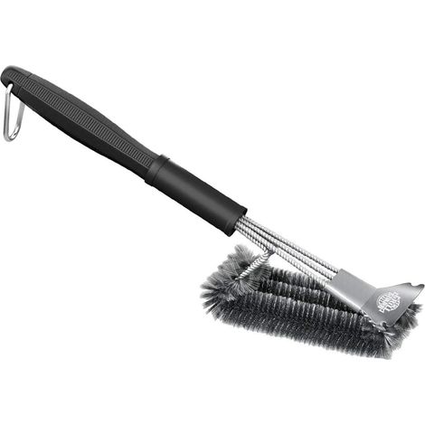 Brosse de Nettoyage pour Grille de Barbecue et grattoir sans Poils – Brosse métallique pour Barbecue – en Acier Inoxydable – Accessoires et Outils sûrs pour la Porcelaine/Weber gaz/Charbon de Bois (1/5)