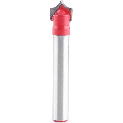 BiS de la tige de 6 mm 3D CNC VRAINE V GRUINE AIGNE AUTRE ROUGE BITS TOL SUTTRAGE BIT BIGHT (8 mm) (1/3)