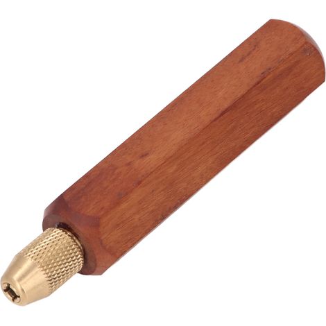 Poignée scie à main démontable sans glissement en bois pour scies jardin bricolage bucheronnage serrage hex court (1/5)