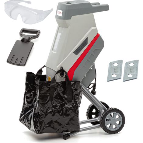 IKRA biotrituratore a lame elettrica IMH 2500 incl. occhiali protettivi, sacco raccoglitore, lame di ricambio (1/5)