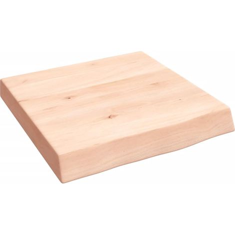 Étagère murale Étagère suspendue Etagères Flottantes 40x40x6 cm bois de chêne massif non traité BRZH124081 (1/4)