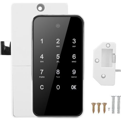 Elektronisches Zahlenschloss, intelligenter digitaler Touchscreen, schlüssellos für SaunaSilver Aktenschrank (1/5)
