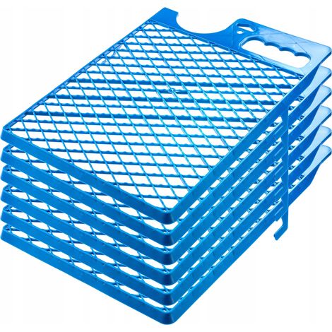 KADAX Abstreifgitter, aus Kunststoff, für Farbe, 39 x 28 cm, Blau, 6 Stück