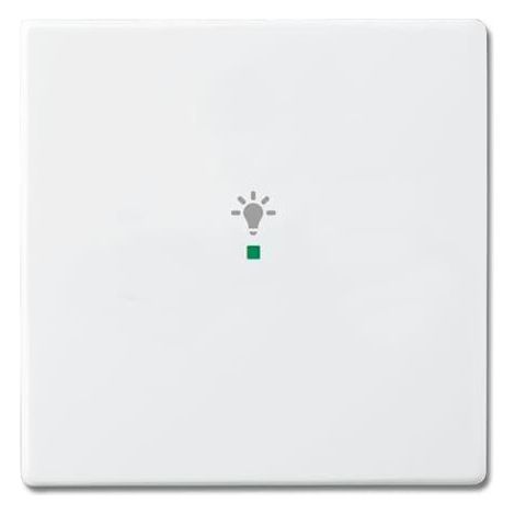 Enjoliveur 1 Touche 1 Led 1 Picto Lumière Futur Linear Blanc Studio 2CKA006220A0142 ABB BJE518184