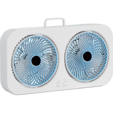 Ventilateur de Bureau Compact Ventilateur Double Flux d'Air (1/5)