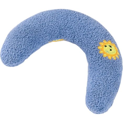 Coussin Pour Chien - Forme En U - Protection Cervicale - Pour Chaton Et Chiot - Lavable - Bleu - 27x17x6 cm - 1 Pièce (1/5)