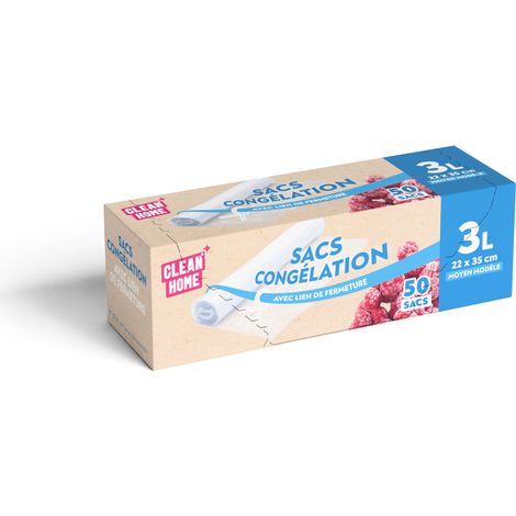 Sacs Congélation Avec Lien De Fermeture Clean Home Sacs Congélation Avec Lien De Fermeture Clean Home - Publi Embal