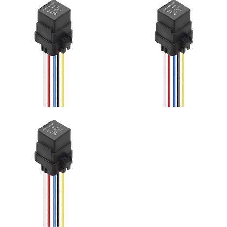 Compatible avec un relais étanche 12VDC 40A, avec prise de faisceau de câbles et relais à 5 broches JD2912-1Z-14VDC 40A 14VDC relais automobile. (1/5)