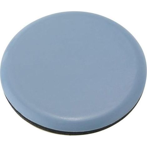 Patin glisseur pour meuble - INOFIX - 50 mm - Lot de 4 - Antiglisse - Ronde - Gris