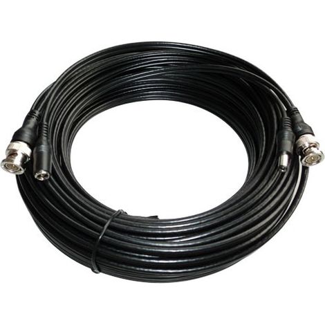Cable BNC Con Conector De Alimentacion 10m NEGRO