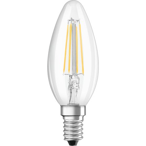 Ledvance Classic LED E14 Kerze Fadenlampe Klar 4.2W 470lm - 927 (1/4)
