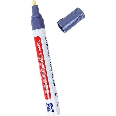 Stylo de remplissage de joints étanche pour carrelage - Accessoire léger pour la restauration des murs et sols carrelés - Gris clair (1/5)