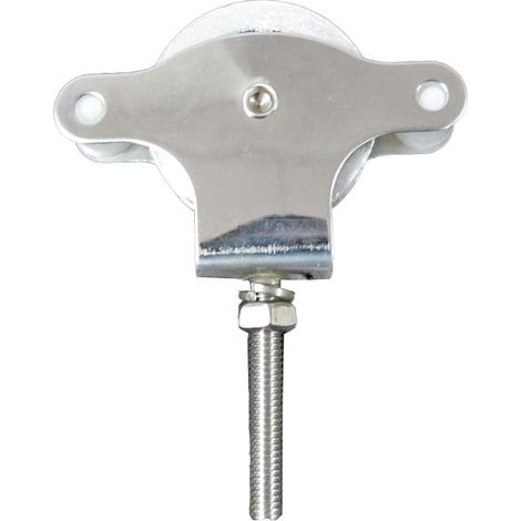 Polea Tendedero Wolfpack Inoxidable 40 mm. / Roldana Metálica Con Tornillo (1/2)