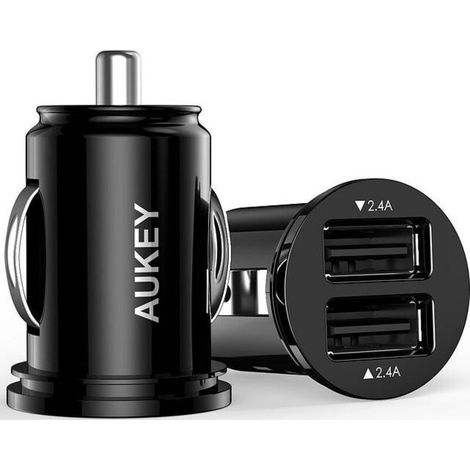 Cargador de coche ultrarrápido CC-S1 con 2 puertos USB, AiPower, 4,8 A, 24 W. (1/3)
