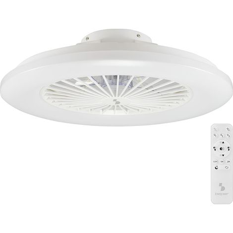 BEPER P206VEN640 Deckenventilator mit LED-Beleuchtung, 40 W, 3 Geschwindigkeitsstufen, programmierbarem Timer, inklusive Fernbedienung, Weiß (1/5)