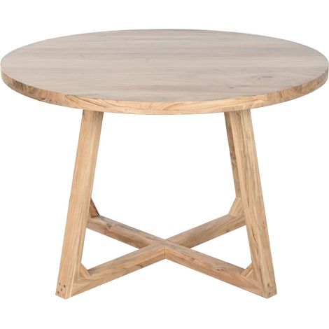 Mesa Redonda Comedor Acacia 115X115X76 (1/5)