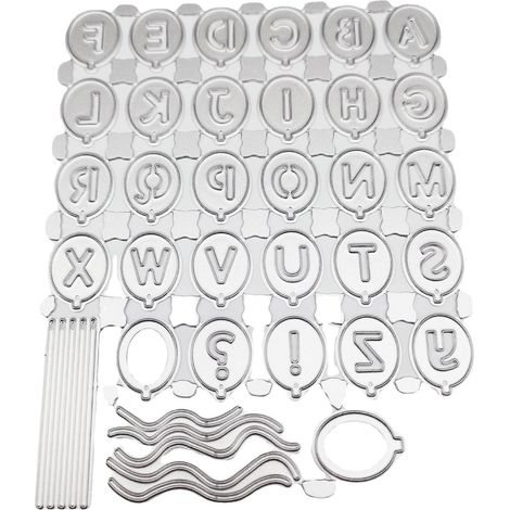 Ensemble de pochoirs de découpe en métal pour scrapbooking, création de cartes et loisirs créatifs (1/5)
