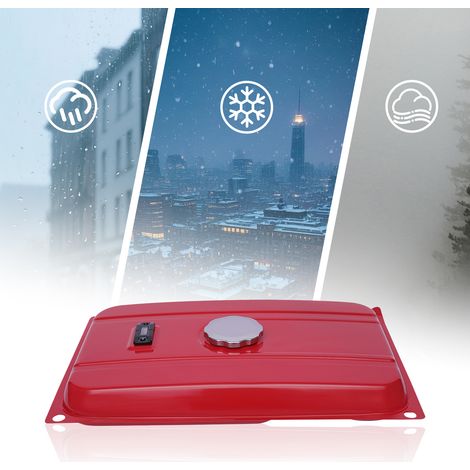 YISSALE – Réservoir de carburant universel 15 L en fer pour générateur électrique, avec filtre et robinet, 54,9 x 36 cm, rouge, pour chantier et travail du bois (1/5)