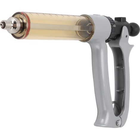 Seringue métallique semi-automatique professionnelle injecteur continu semi-automatique pour poulets, canards, oies et porcs 50 ml (1/5)