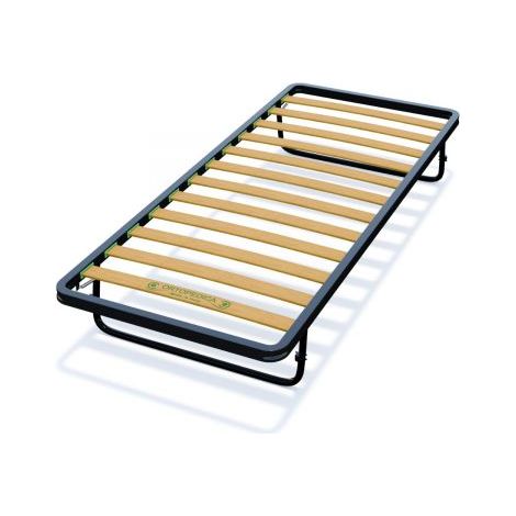 RETE LETTO ESTRAIBILE A DOGHE 80X190 + ROTELLE PIEGHEVOLE APRIBILE SALVASPAZIO SOTTOLETTO