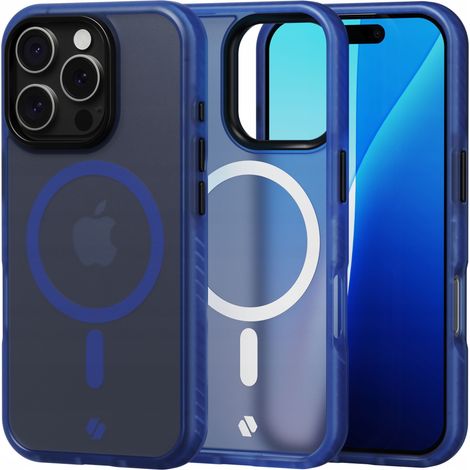 Custodia magnetica opaca per supporti MagSafe, cover posteriore per iPhone 16 Pro (1/5)