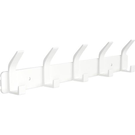 Wall Mounted Coat Hook Bathroom Hook for Hanging Backpack, Jacket, Hat, Coat Rack for Doors – White (1/4)