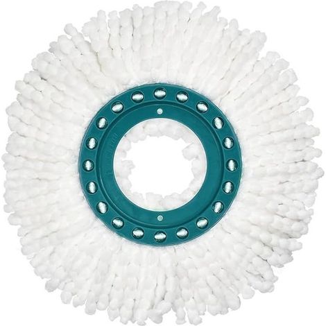 3 têtes de rechange en microfibre, compatibles avec Leifheit Clean Twist, blanches (1/5)