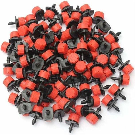200 pièces Goutte à Goutte, Irrigation Arrosage Goutte À Goutte Réglable Micro-Goutte Système Brumisation Arroseur pour la pelouse, Le Jardin, l'arrosage des Jardins d'herbes, etc (1/4)