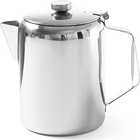 Tetera de acero inoxidable con tapa para café y té de 0,6 L - Hendi 453209