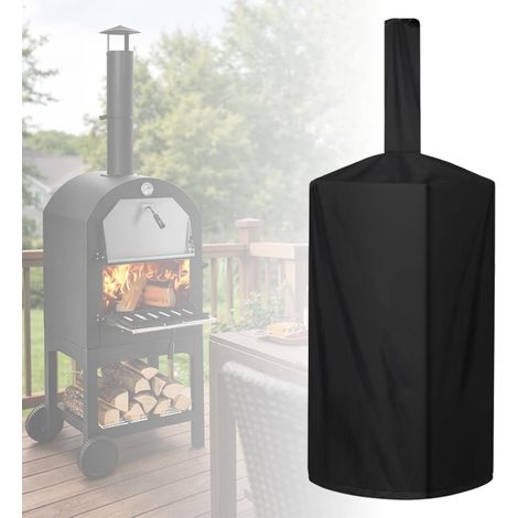 Housse de protection pour four à pizza, extérieur imperméable 600D Oxford robuste pour four à pizza au charbon de bois, four à pain, barbecue, fumoir et grill, résistant aux UV, au vent, à la (1/5)