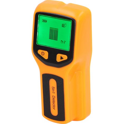 Praktischer 5-in-1-Wandscanner mit HD-LCD-Display zur Erkennung von Wänden aus Metall, Holz und Drähten (orange) (1/5)