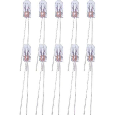Lumière De Tableau De Bord - Ampoule LED T3 12 V Blanc Chaud - Pour Indicateurs Et Voyants Automobiles - 10 Pièces (1/4)