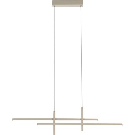 Sospensione Moderna Trepiliano Alluminio Marrone Led 20W 2500Lm Ip20